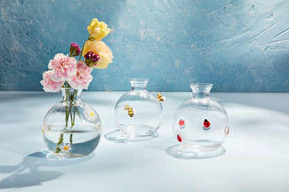 Glass Daisy Vase