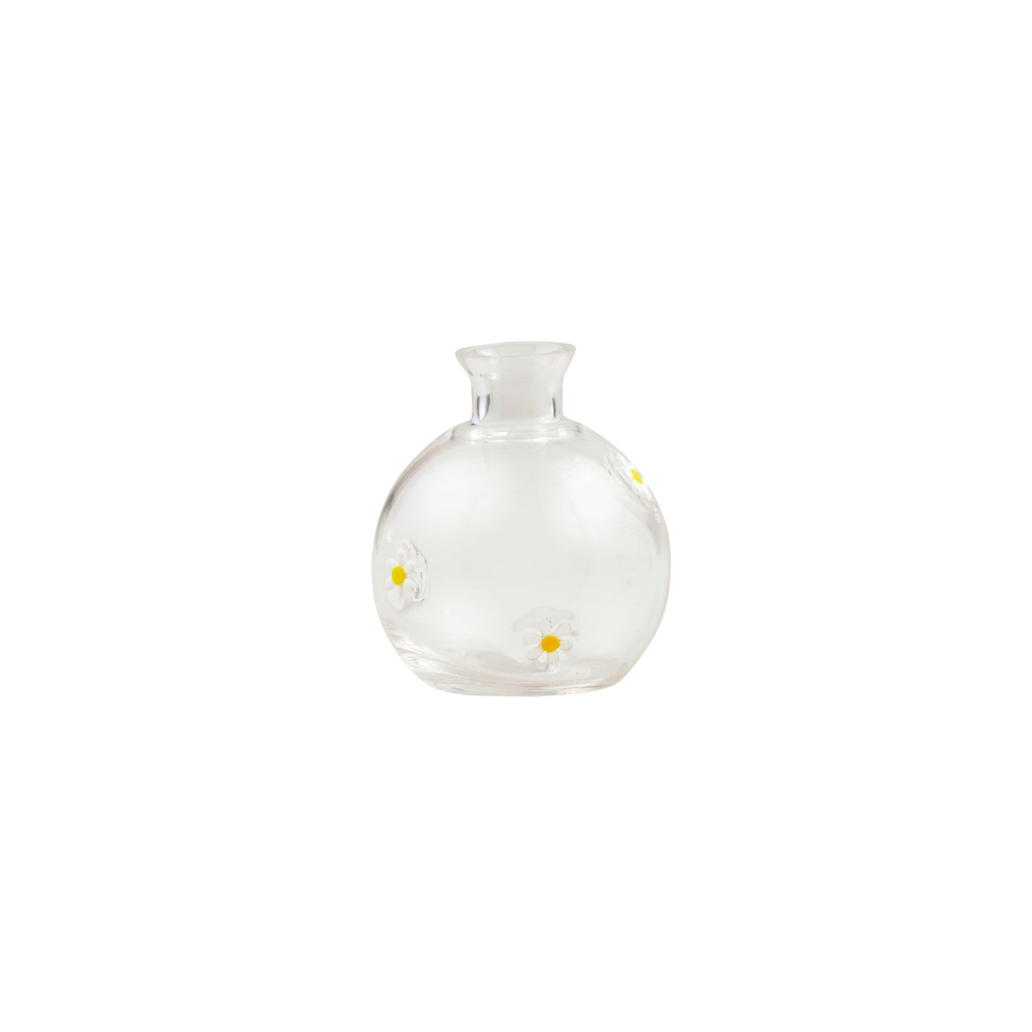 Glass Daisy Vase