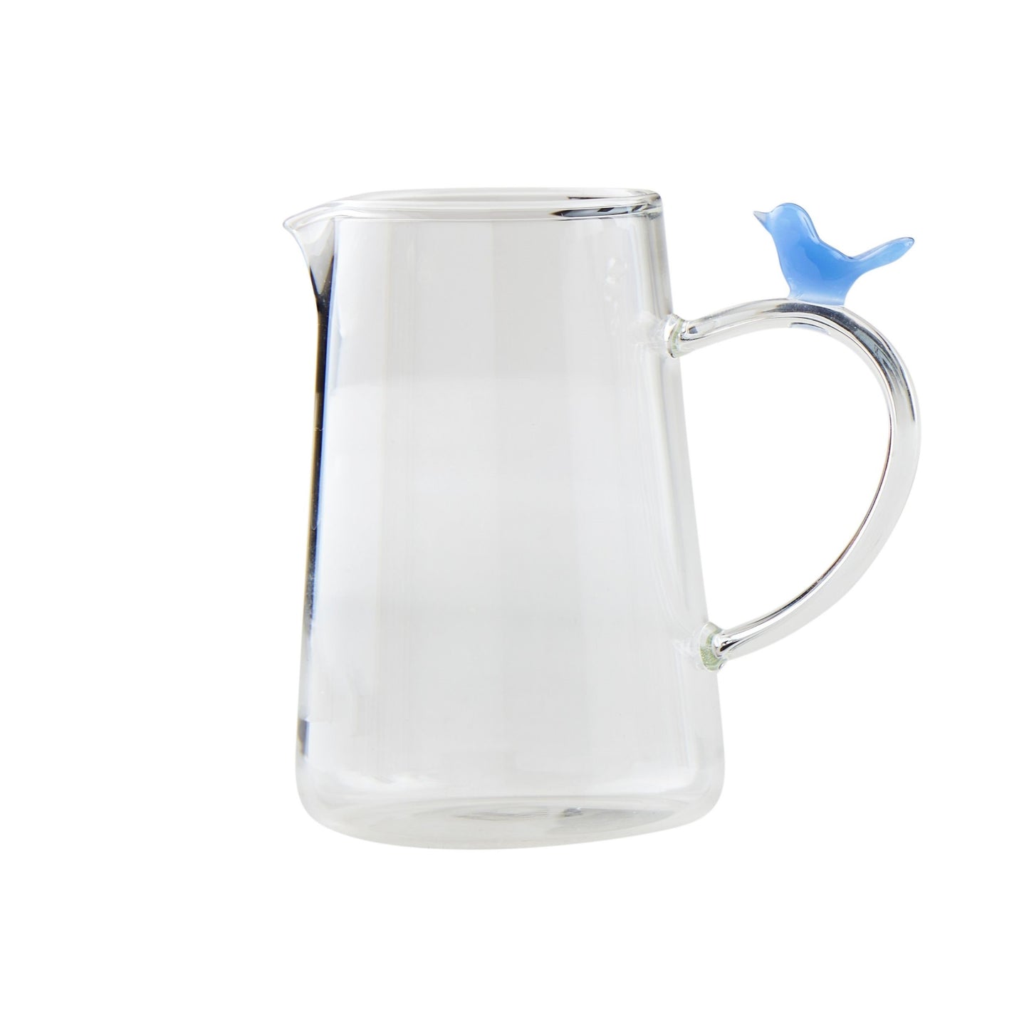 Blue Bird Glass Bud Vase