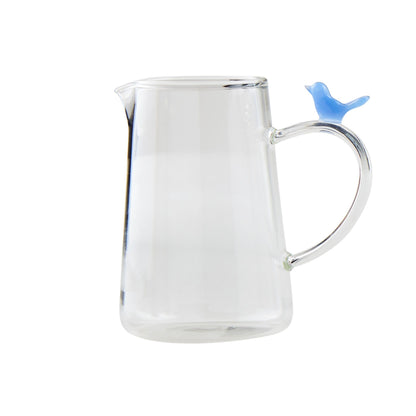 Blue Bird Glass Bud Vase