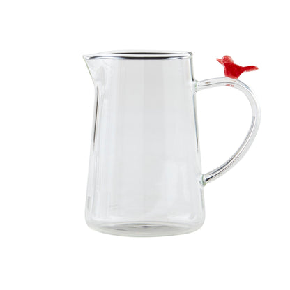 Cardinal Glass Bud Vase