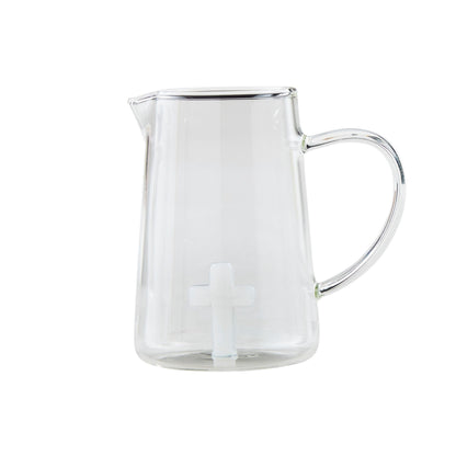 Cross Glass Bud Vase