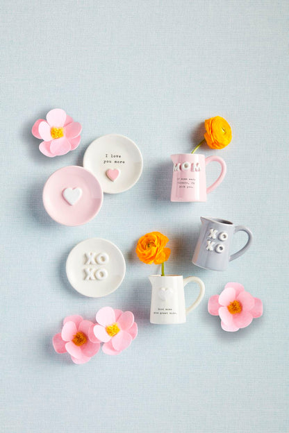 Chunky Letter Bud Vase - Heart