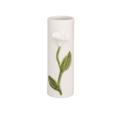 Flower Stem Bud Vase - White