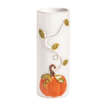 Orange Pumpkin Vine Stem Vase