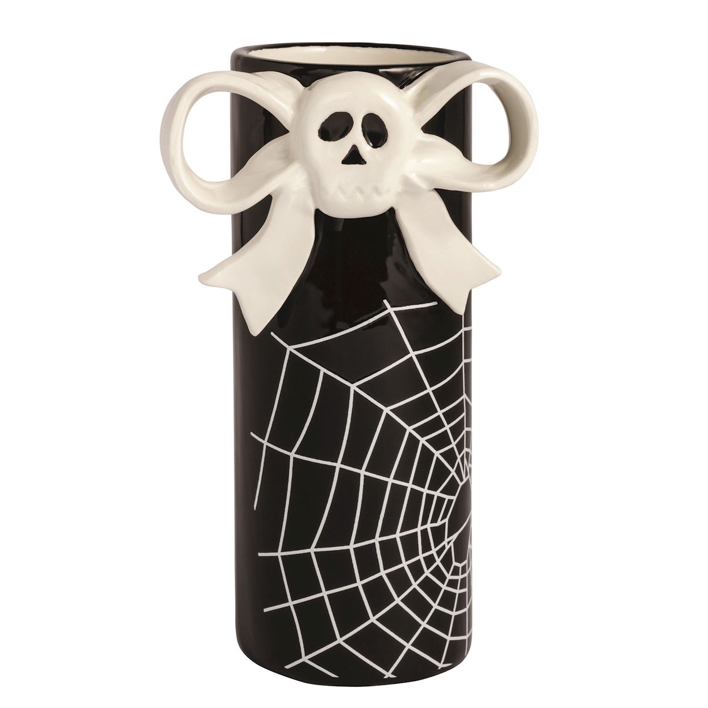 Skull Bow Stem Vase