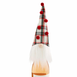 Gnome Bottle Cover - White Hat