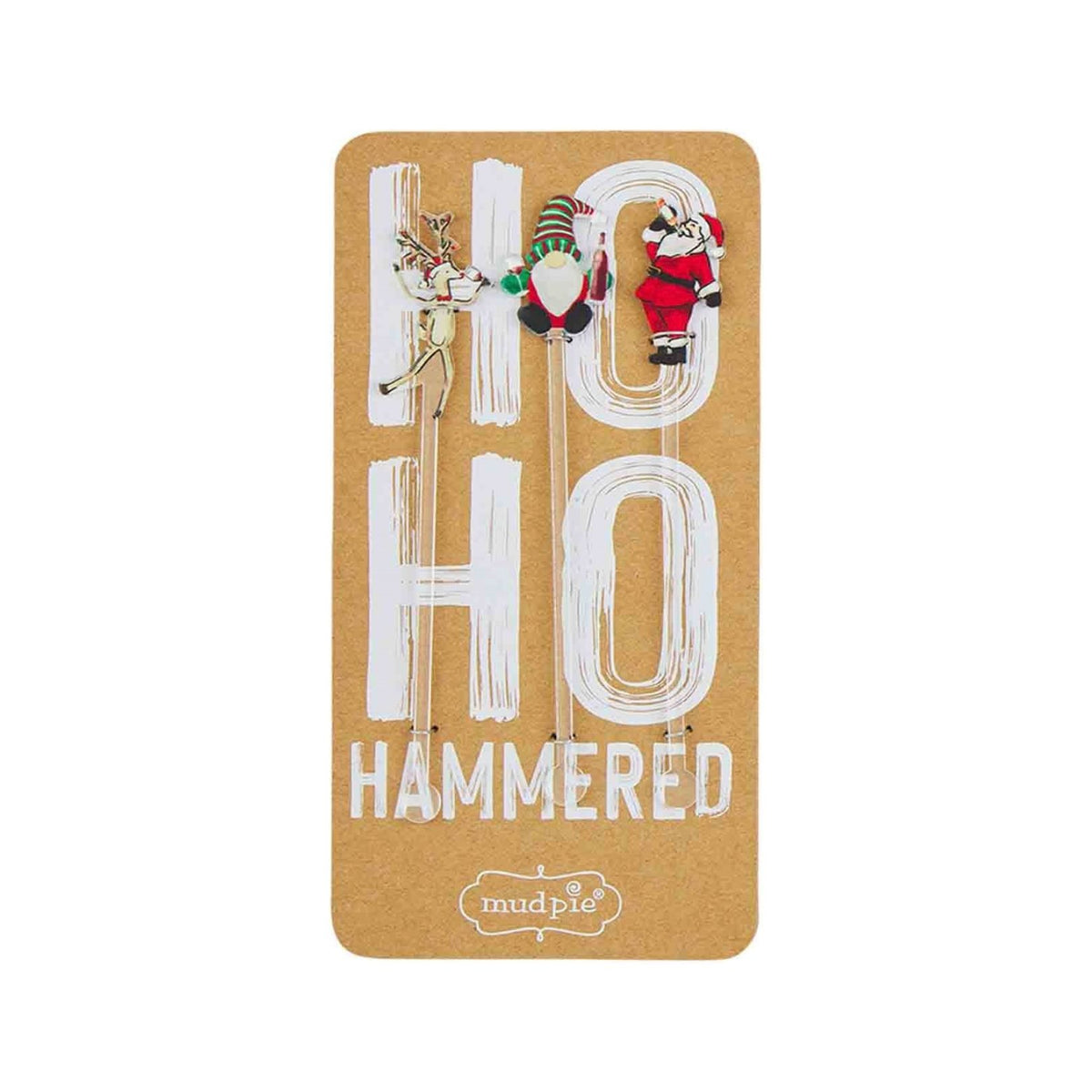 Christmas Bar Cocktail Stirrer Set - Ho Ho Ho
