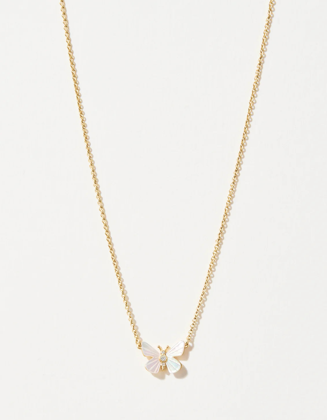 Sea La Vie Necklace Transformation/Mother-of-Pearl Monarch - Gold