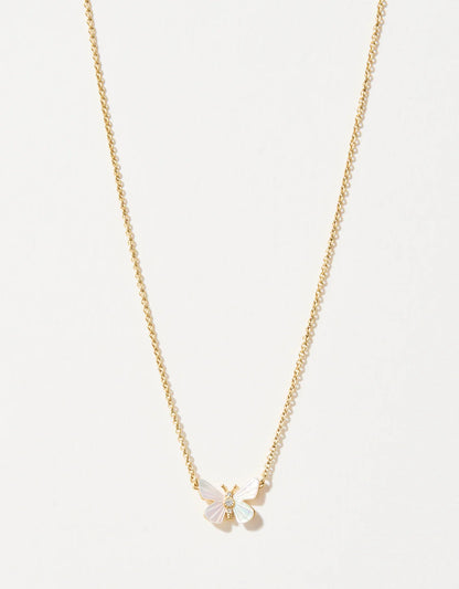Sea La Vie Necklace Transformation/Mother-of-Pearl Monarch - Gold