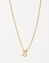 Load image into Gallery viewer, Sea Le Vie Necklace: Music Note - Gold