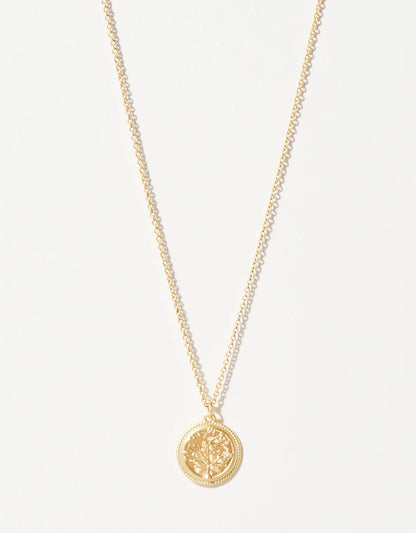 Sea La Vie Flourish/Tree Of Life Necklace - Gold