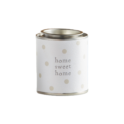 Happy Tin Candle