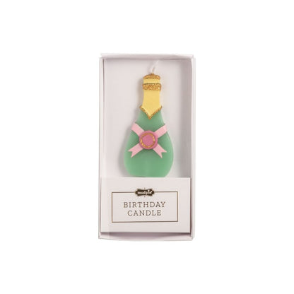 Figural Birthday Candle - Champagne
