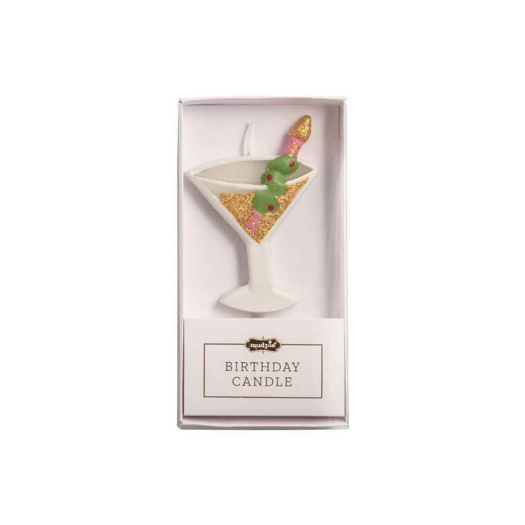 Figural Birthday Candle - Martini