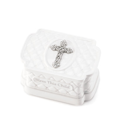 Bless This Child Box with Rosary Beads
