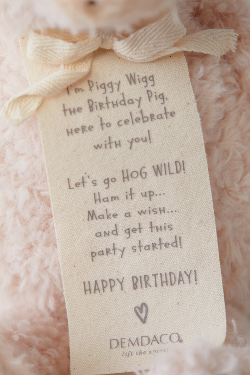Piggy Wigg the Birthday Pig Plush Toy