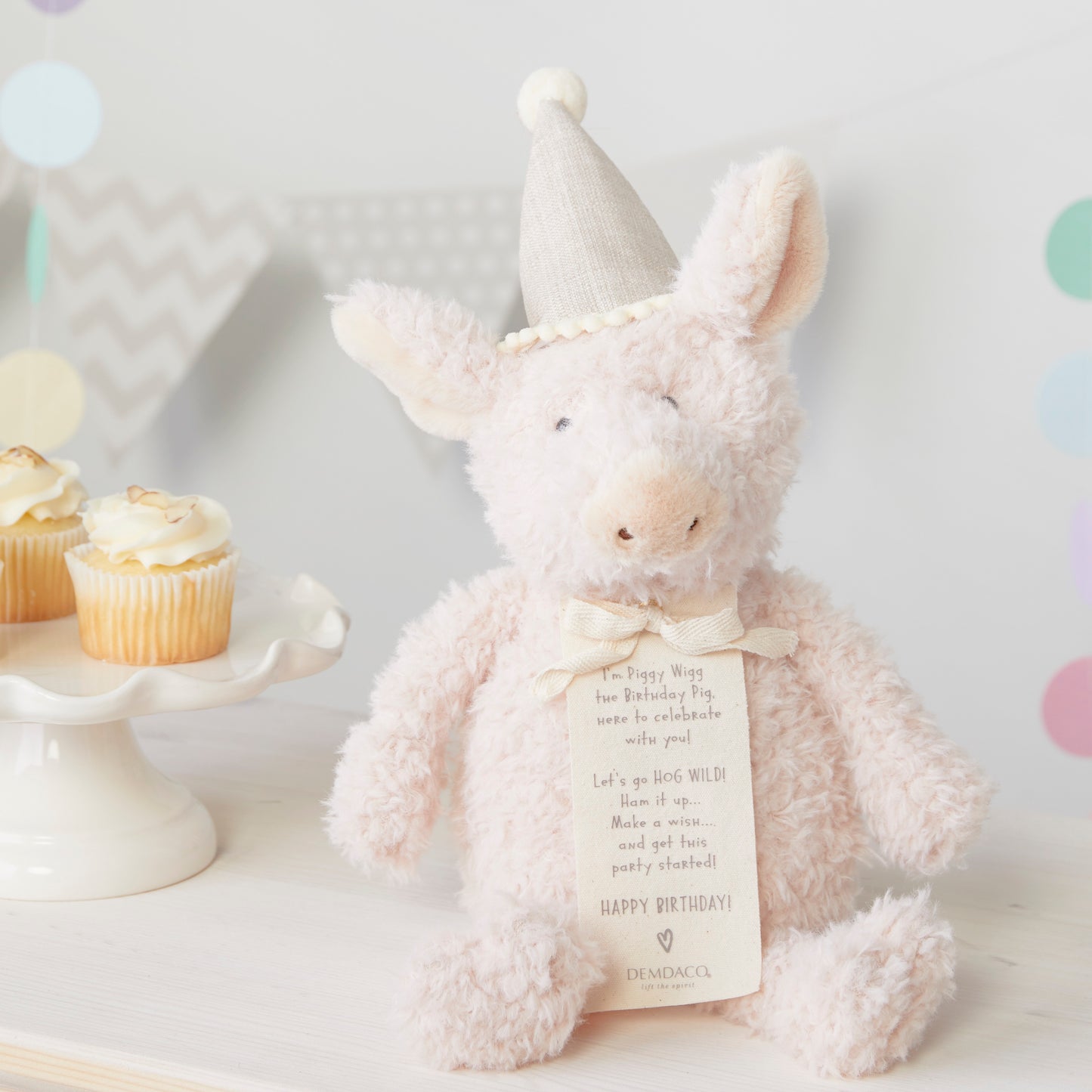 Piggy Wigg the Birthday Pig Plush Toy