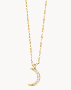 Sea Le Vie Necklace: Guiding Light/Crescent Moon - Gold