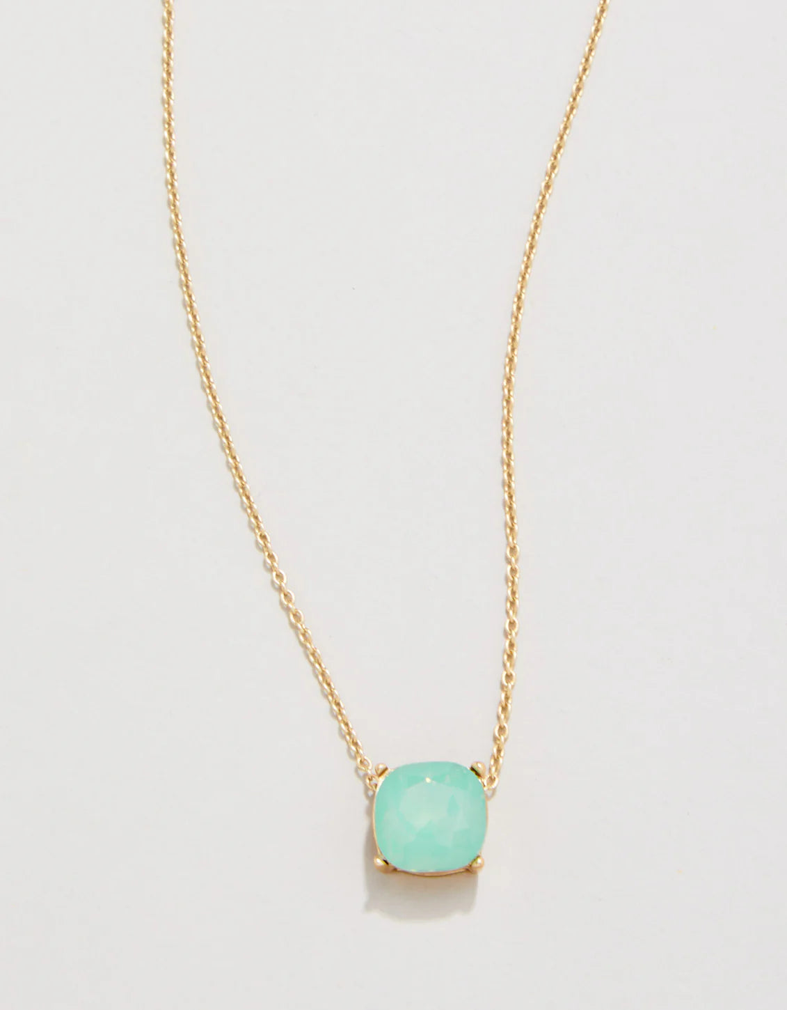 Sea La Vie Sea Glass Necklace Happy/Sea Green- Gold