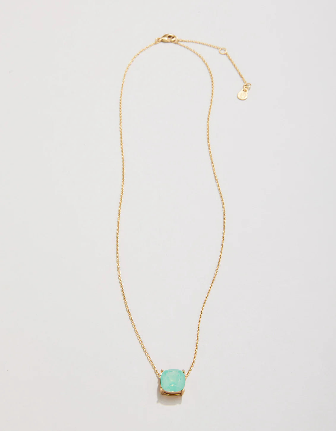 Sea La Vie Sea Glass Necklace Happy/Sea Green- Gold