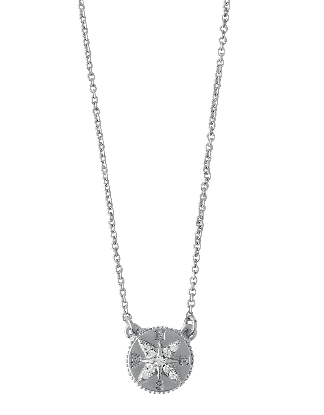 Sea La Vie Necklace Adventure/Compass - Silver