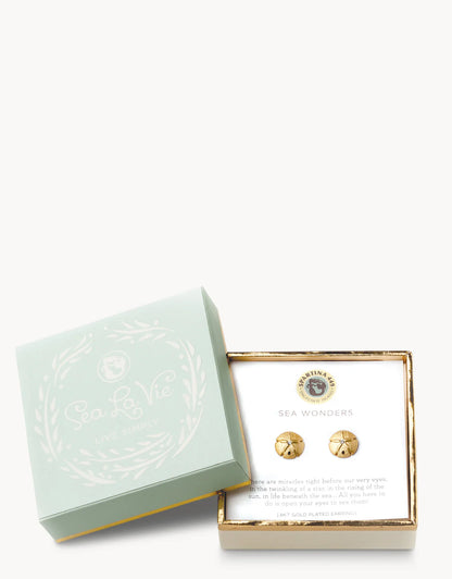 Sea La Vie Stud Earrings Luck/Quatrefoil