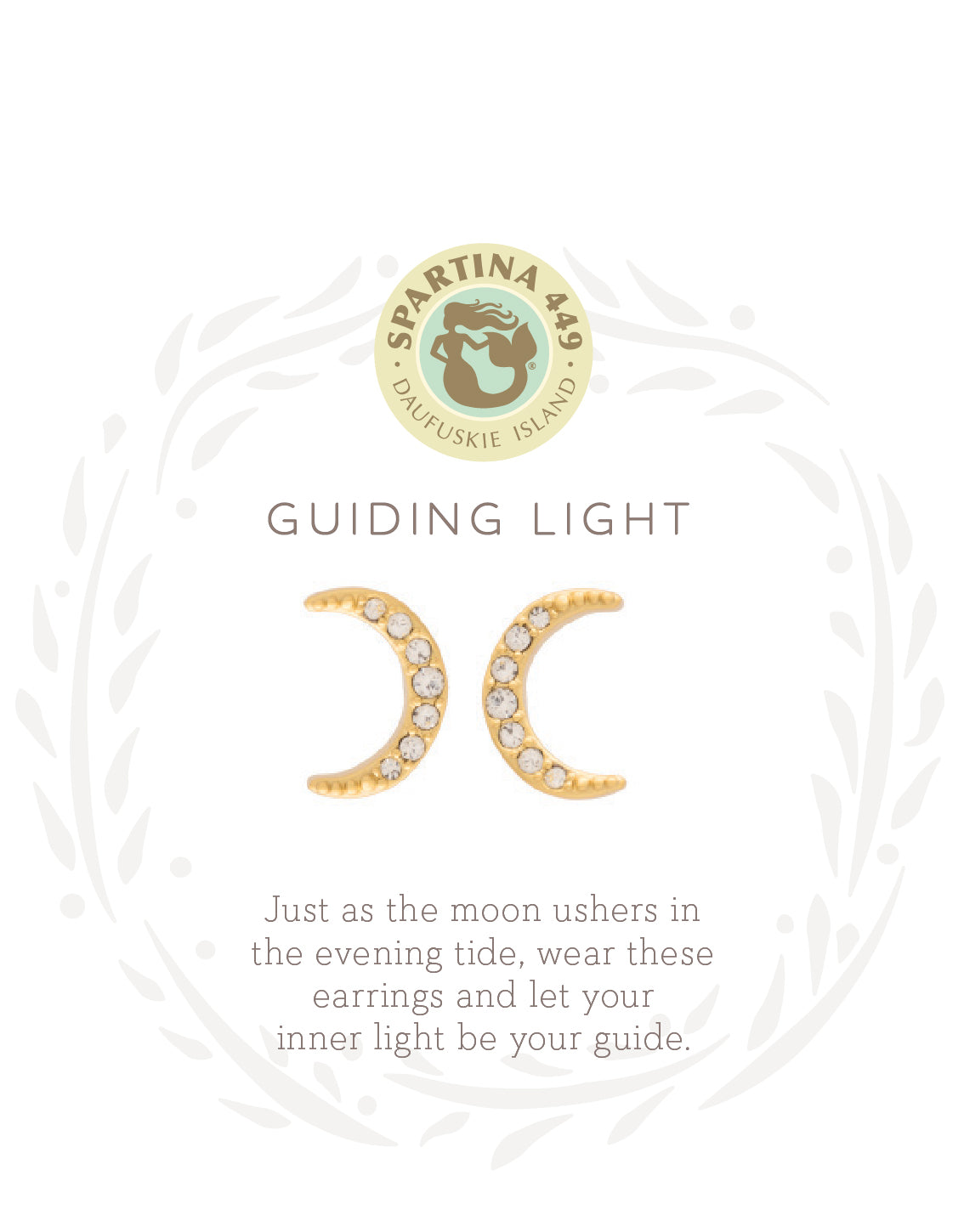 Sea La Vie Stud Earrings Guiding Light/Crescent - Gold