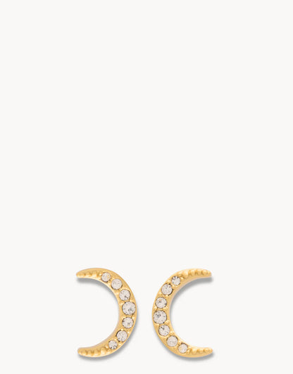 Sea La Vie Stud Earrings Guiding Light/Crescent - Gold