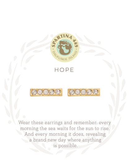 Sea La Vie Stud Earrings Hope/Horizon - Gold
