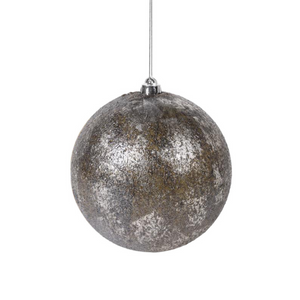Glittered Silver Shatterproof Ornament - Small