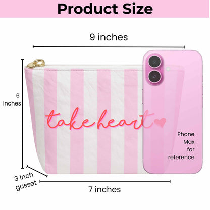 Take Heart Makeup Pouch