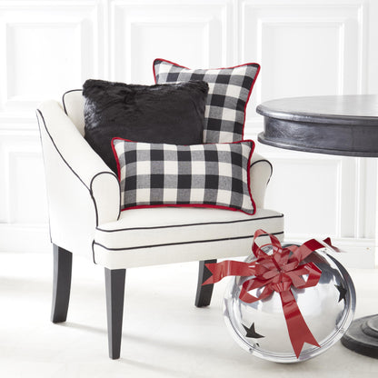 Silver Metal Jingle Bell with Bow & Hanger