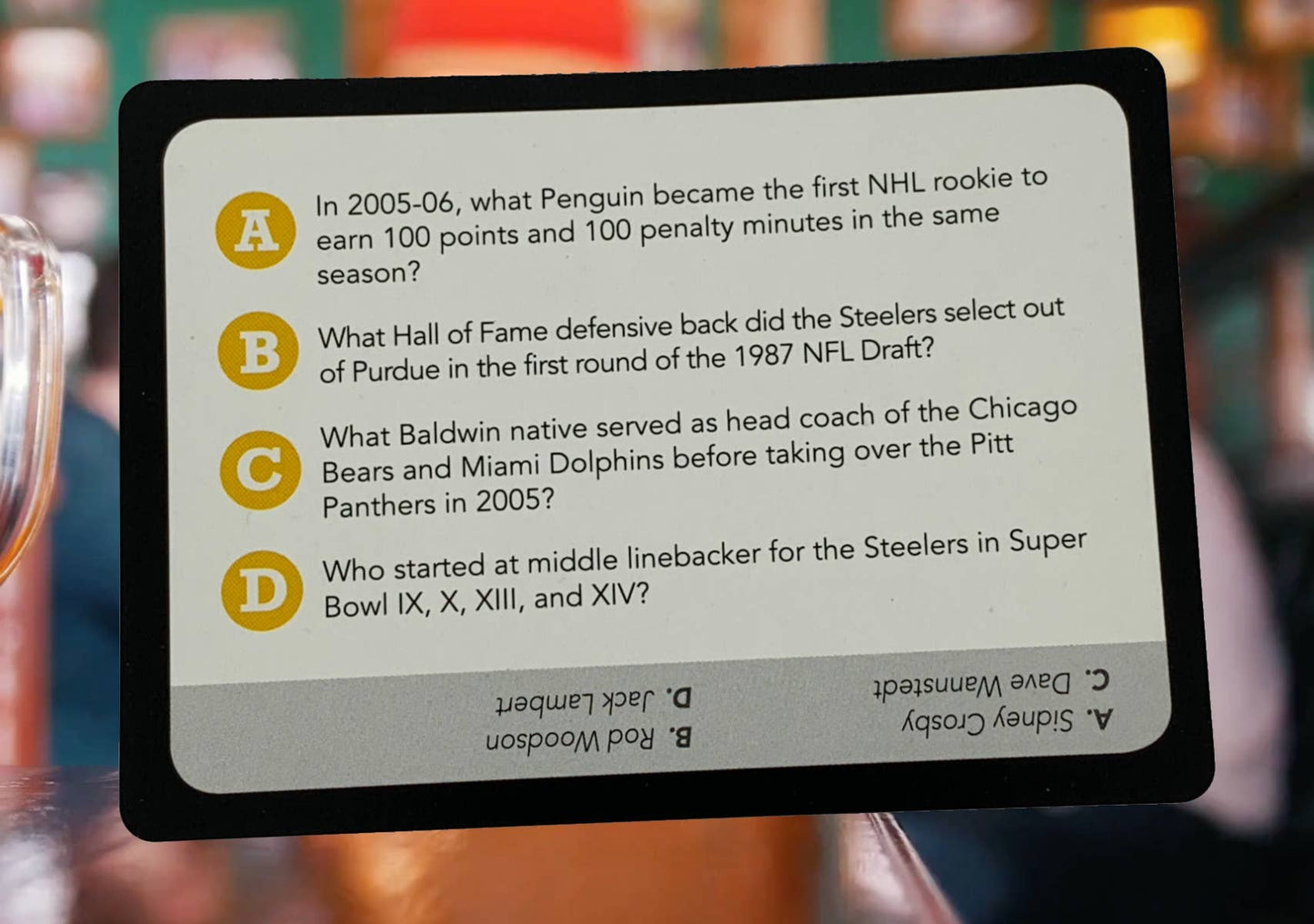 You Gotta Know Pittsburgh - Sports Trivia Game