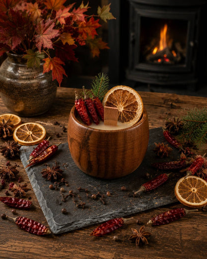 Hot Spice Wood Wick Candle
