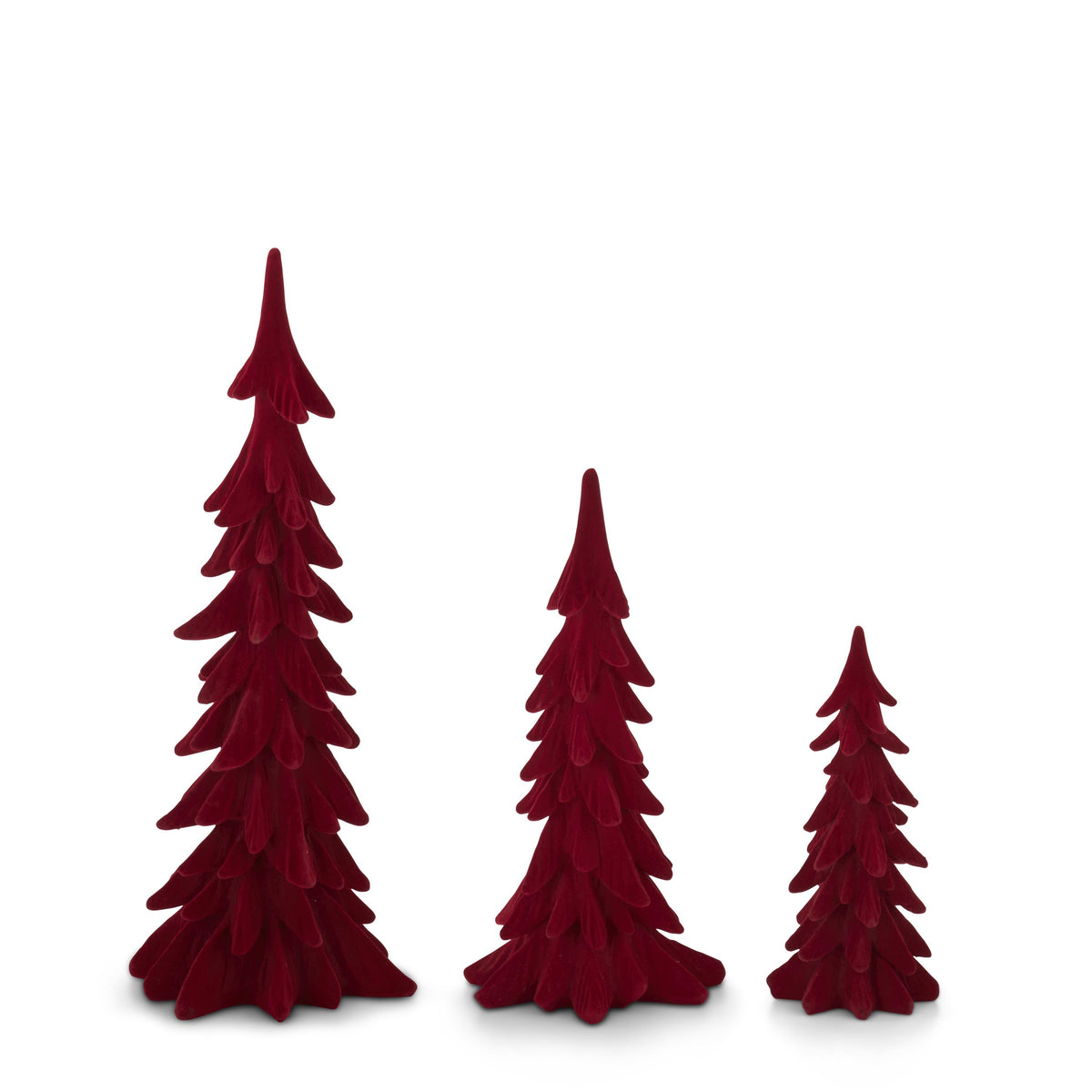 Small Red Velvet Christmas Trees
