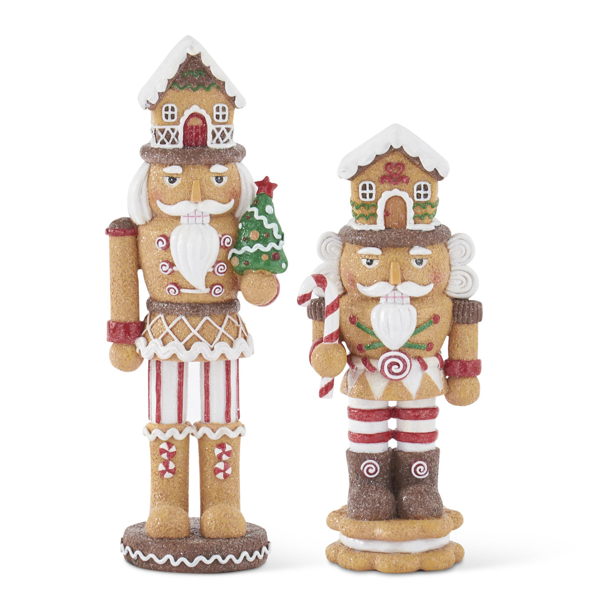 Glittered Resin Gingerbread Soldier Nutcrackers