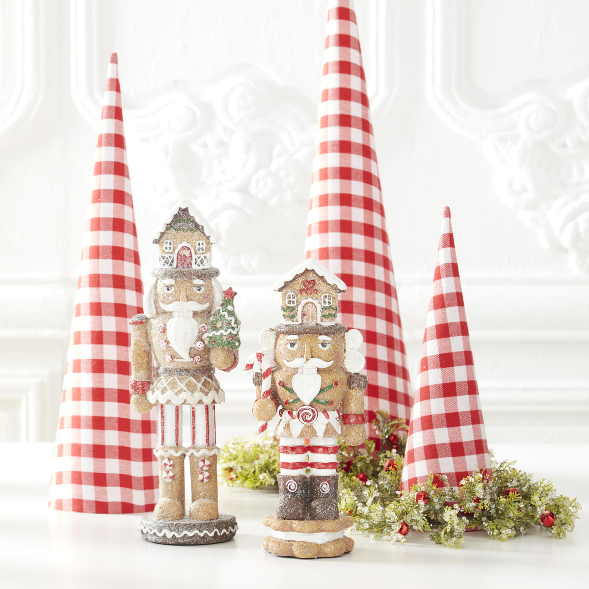 Glittered Resin Gingerbread Soldier Nutcrackers