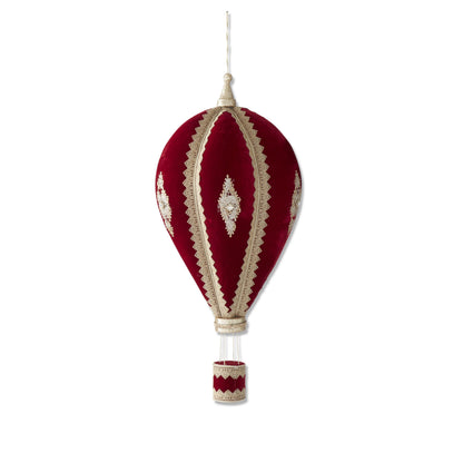 Jeweled Burgundy & Gold Hot Air Balloon