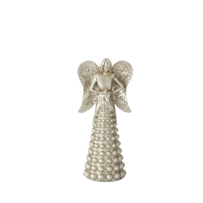Antique Silver Dot Embellished Angels