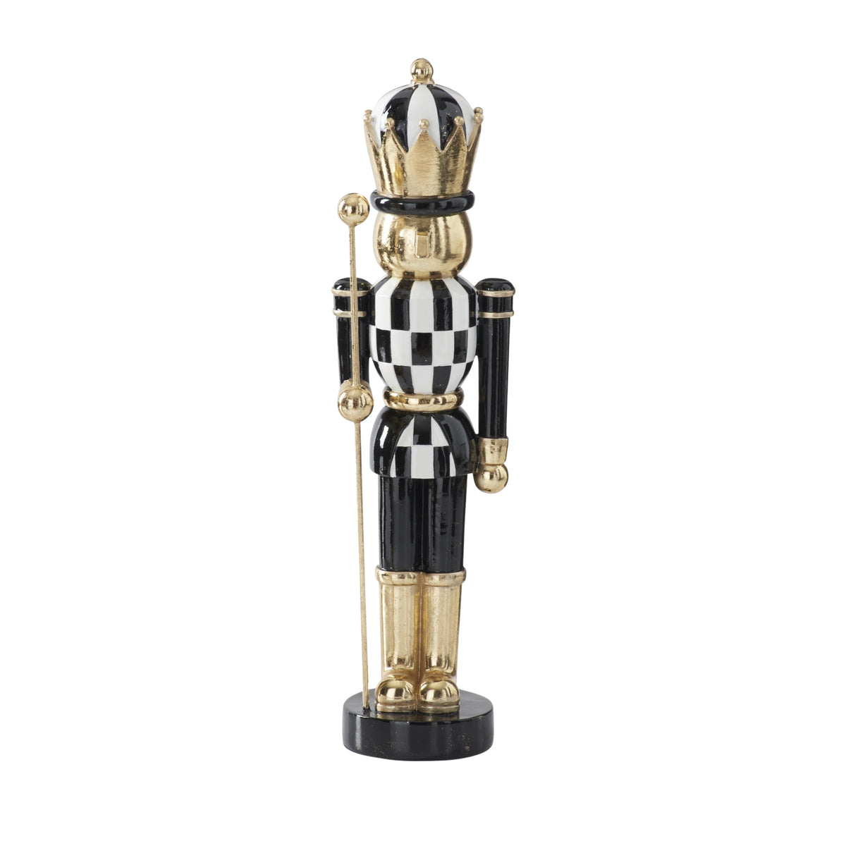 Black & Gold Resin Nutcrackers