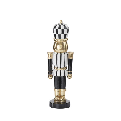 Black & Gold Resin Nutcrackers