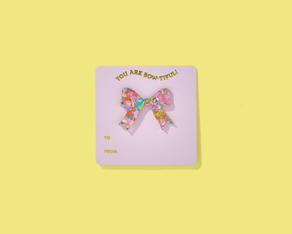 Bow Pin with Gift Card