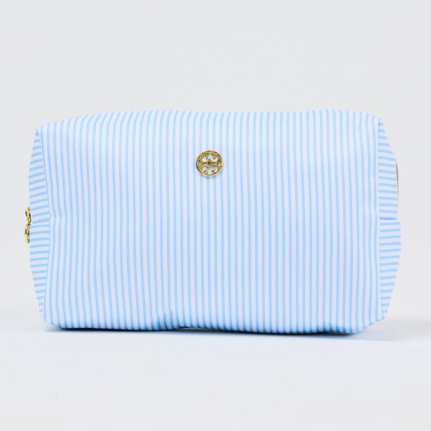Let's Face It Makeup Bag - Blue Stripe