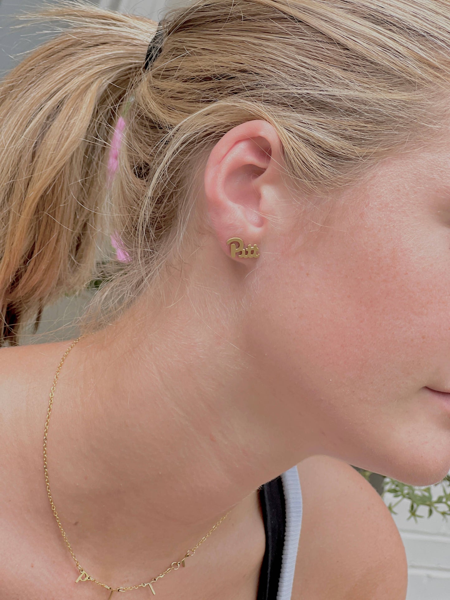 Pitt University Logo Earrings