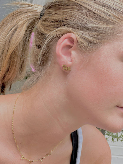 Pitt University Logo Earrings