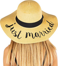 Load image into Gallery viewer, Embroidered Sun Hat - Just Married