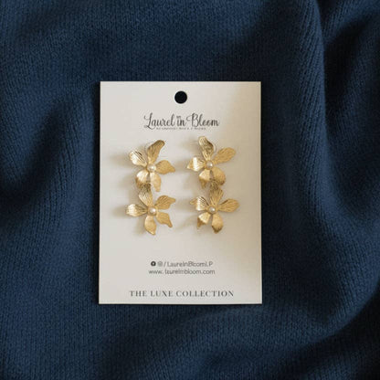 Vivienne Pearls & Petals Drop Earrings