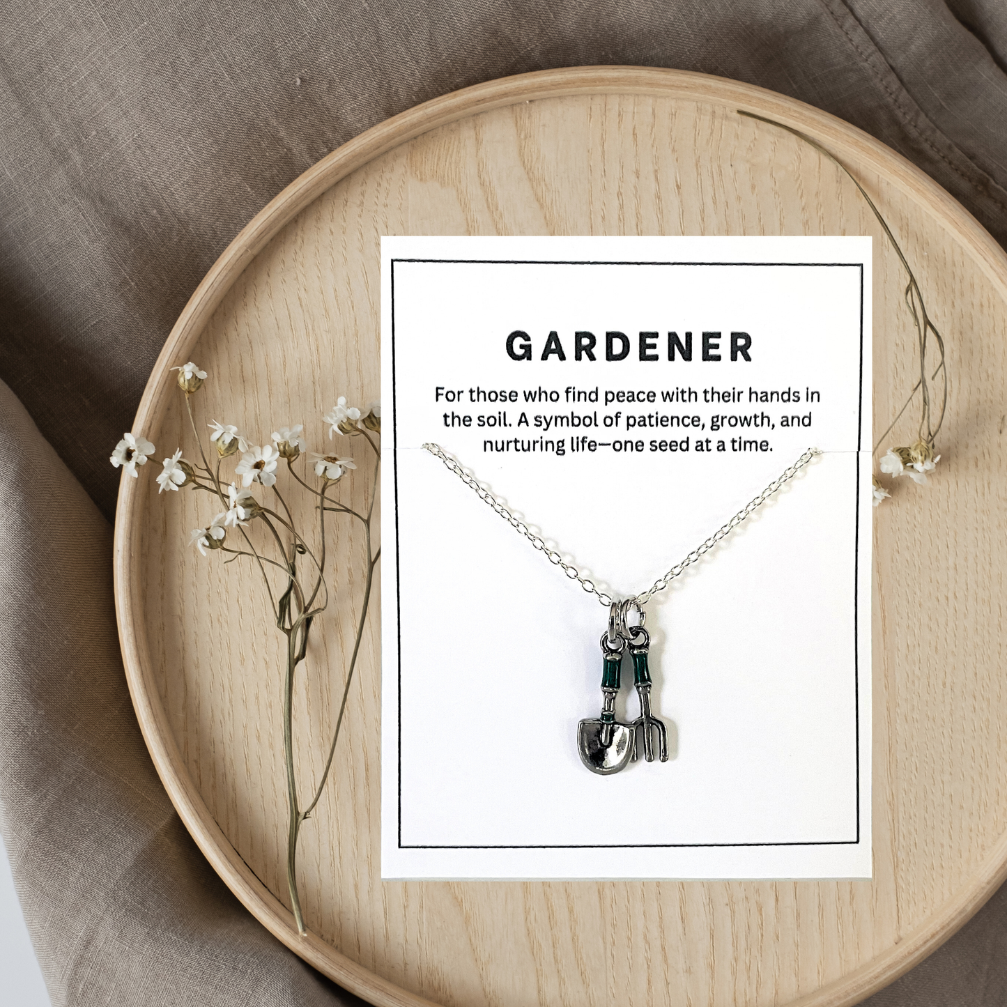 Garden Tools Gardener Necklace  