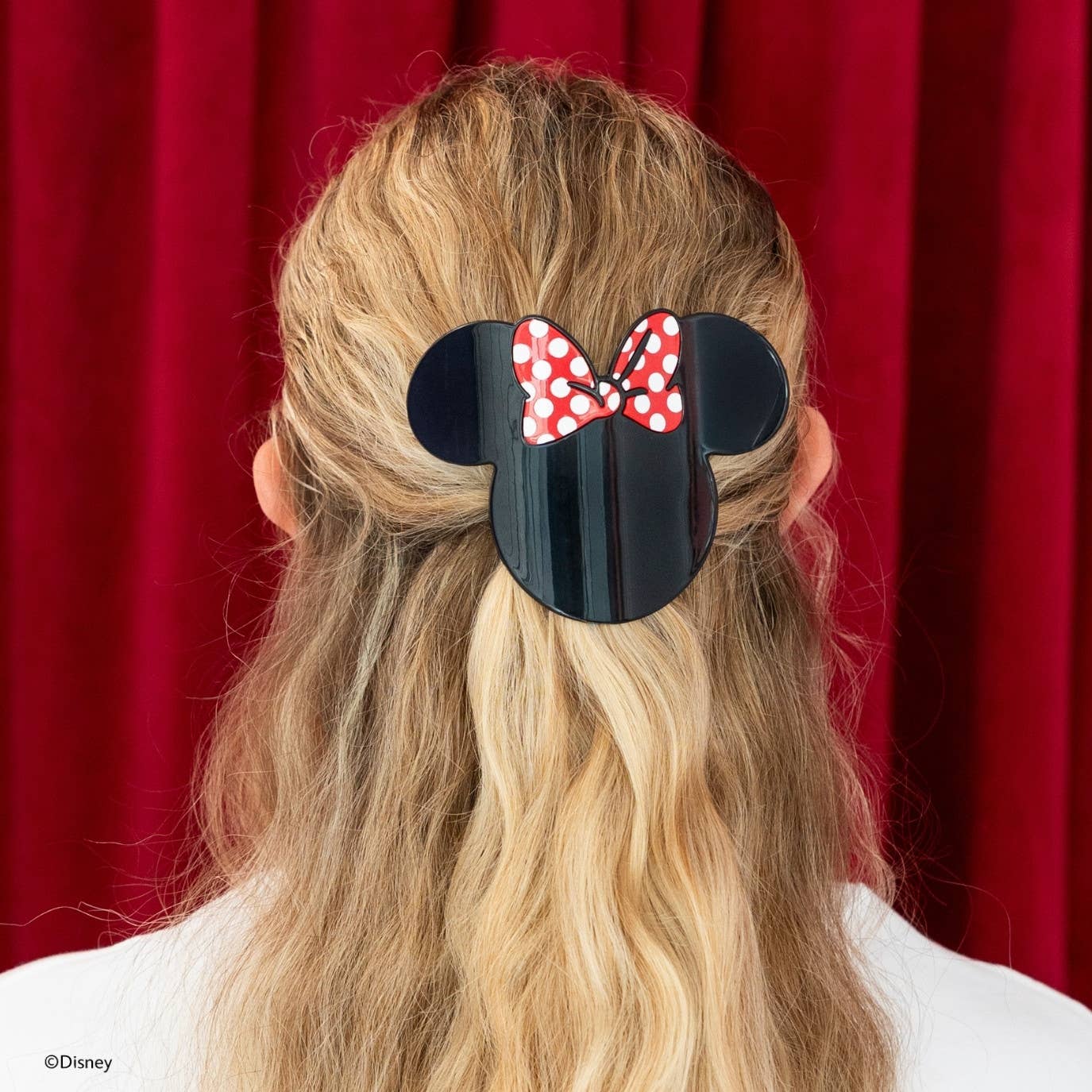 Minnie Mouse Shaped Flat Hair Clip